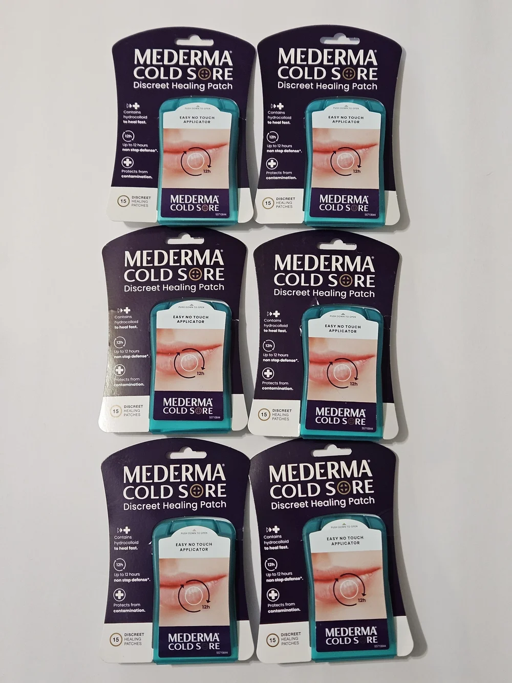Lot Of 6 Mederma Cold Sore Discreet Healing Patches 15 Per Pack NIP Sealed